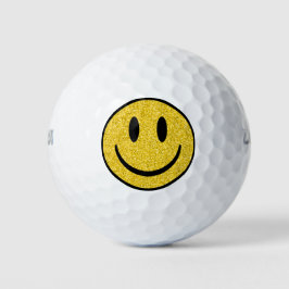 Glitter Smile Face Golfballen