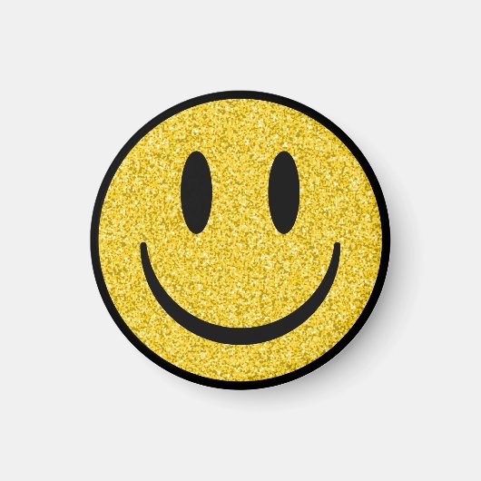 Glitter Smile Face Magneet (Voorkant)