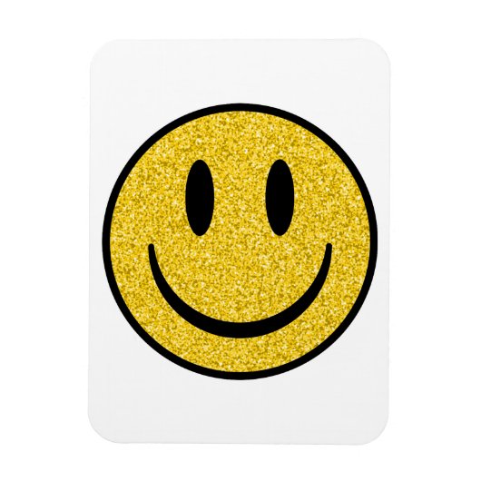 Glitter Smile Face Magneet (Verticaal)