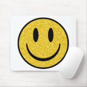 Glitter Smile Face Muismat (Met muis)