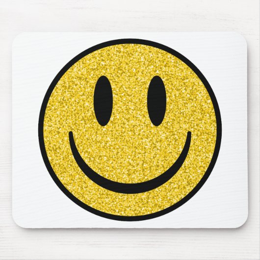 Glitter Smile Face Muismat (Voorkant)