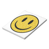 Glitter Smile Face Notitieblok (Linkerzijde)