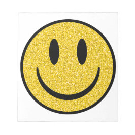 Glitter Smile Face Notitieblok