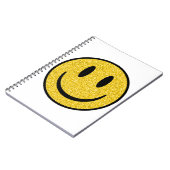 Glitter Smile Face Notitieboek (Linkerzijde)