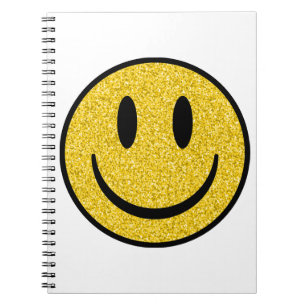 Glitter Smile Face Notitieboek