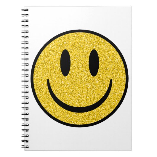 Glitter Smile Face Notitieboek (Voorkant)