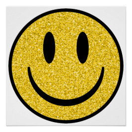 Glitter Smile Face Perfect Poster