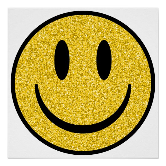 Glitter Smile Face Perfect Poster (Voorkant)