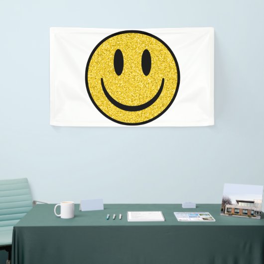 Glitter Smile Face Spandoek (Beurs)