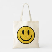 Glitter Smile Face Tote Bag (Achterkant)