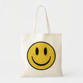 Glitter Smile Face Tote Bag (Voorkant)