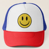 Glitter Smile Face Trucker Pet (Voorkant)