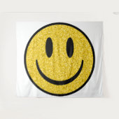 Glitter Smile Face Wandkleed (Voorkant (horizontaal))