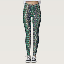 Glitter Snakeskin Pattern – Sparkling Reptile  Leggings