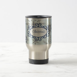 Glitter Sneeuw 15 oz. Roestvrij staal Reizen Mok C