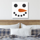 Glitter Sneeuwman Winter Canvas Kunst Kerstcadeau (Insitu (Slaapkamer))