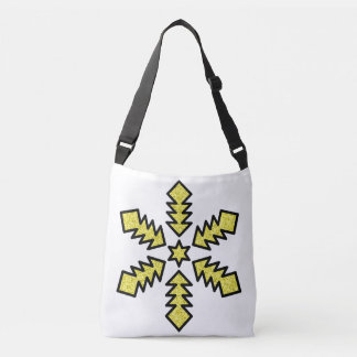 Glitter Sneeuwvlok - Gele Ster Crossbody Tas