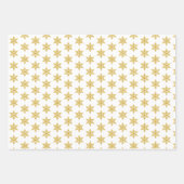 Glitter sneeuwvlok kerstvakantie inpakpapier vel (Voorkant 3)