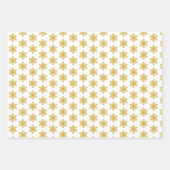 Glitter sneeuwvlok kerstvakantie inpakpapier vel (Voorkant 2)