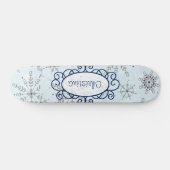 Glitter Sneeuwvlok Mini Skateboard (Horizontaal)