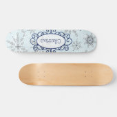 Glitter Sneeuwvlok Mini Skateboard (Horizontaal)