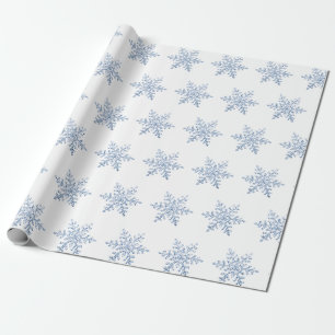 Glitter Sneeuwvlok Patroon Cadeaupapier