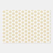 Glitter sneeuwvlokpatroon kerstvakantie inpakpapier vel (Voorkant)