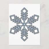 Glitter Snowflake - Baby Blue Branches Briefkaart (Voorkant)