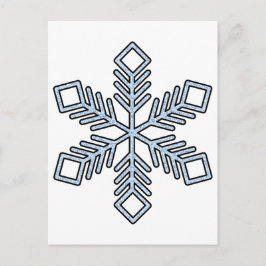 Glitter Snowflake - Baby Blue Branches Briefkaart