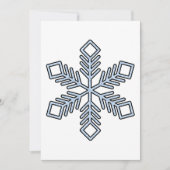 Glitter Snowflake - Baby Blue Branches Feestdagenkaart (Voorkant)