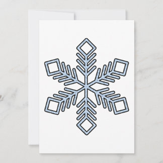 Glitter Snowflake - Baby Blue Branches Feestdagenkaart
