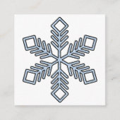 Glitter Snowflake - Baby Blue Branches Informatiekaartje (Voorkant)