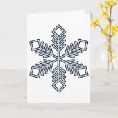 Glitter Snowflake - Baby Blue Branches Kaart (Gele Bloem)