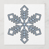 Glitter Snowflake - Baby Blue Branches Kaart (Voorkant)