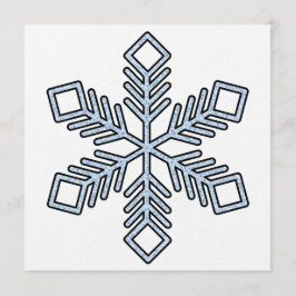 Glitter Snowflake - Baby Blue Branches Kaart