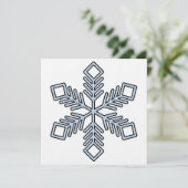 Glitter Snowflake - Baby Blue Branches Kaart (Staand voorkant)
