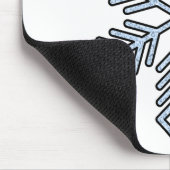 Glitter Snowflake - Baby Blue Branches Muismat (Hoek)