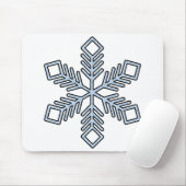Glitter Snowflake - Baby Blue Branches Muismat (Met muis)