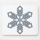 Glitter Snowflake - Baby Blue Branches Muismat (Voorkant)