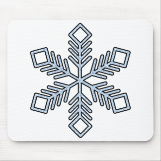 Glitter Snowflake - Baby Blue Branches Muismat