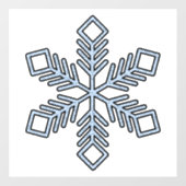 Glitter Snowflake - Baby Blue Branches Raamsticker (Vel)