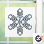 Glitter Snowflake - Baby Blue Branches Raamsticker (Huis)
