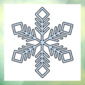 Glitter Snowflake - Baby Blue Branches Raamsticker (Vel 3)