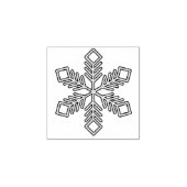 Glitter Snowflake - Baby Blue Branches Rubberstempel (Afrduk)