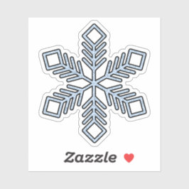 Glitter Snowflake - Baby Blue Branches Sticker