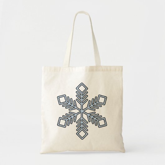 Glitter Snowflake - Baby Blue Branches Tote Bag (Voorkant)
