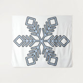Glitter Snowflake - Baby Blue Branches Wandkleed (Voorkant (horizontaal))