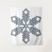 Glitter Snowflake - Baby Blue Branches Wandkleed (Voorkant)