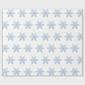 Glitter Snowflake Pattern Cadeaupapier (Vlak)