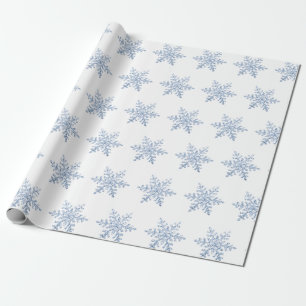 Glitter Snowflake Pattern Cadeaupapier